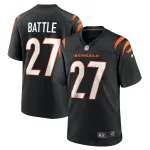 Men's Cincinnati Bengals Jordan Battle Black Team Game Jersey