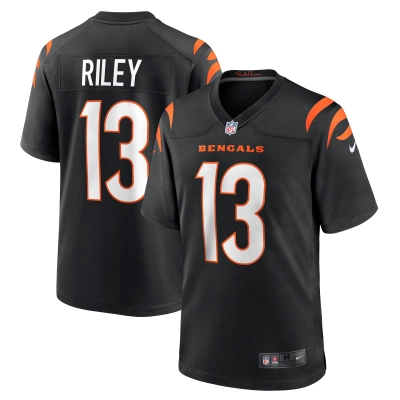Men's Cincinnati Bengals Ken Riley Black Retired Player Game Jersey 01