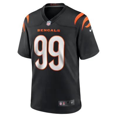 Men's Cincinnati Bengals Myles Murphy Black 2023 NFL Draft First Round Pick Game Jersey 02