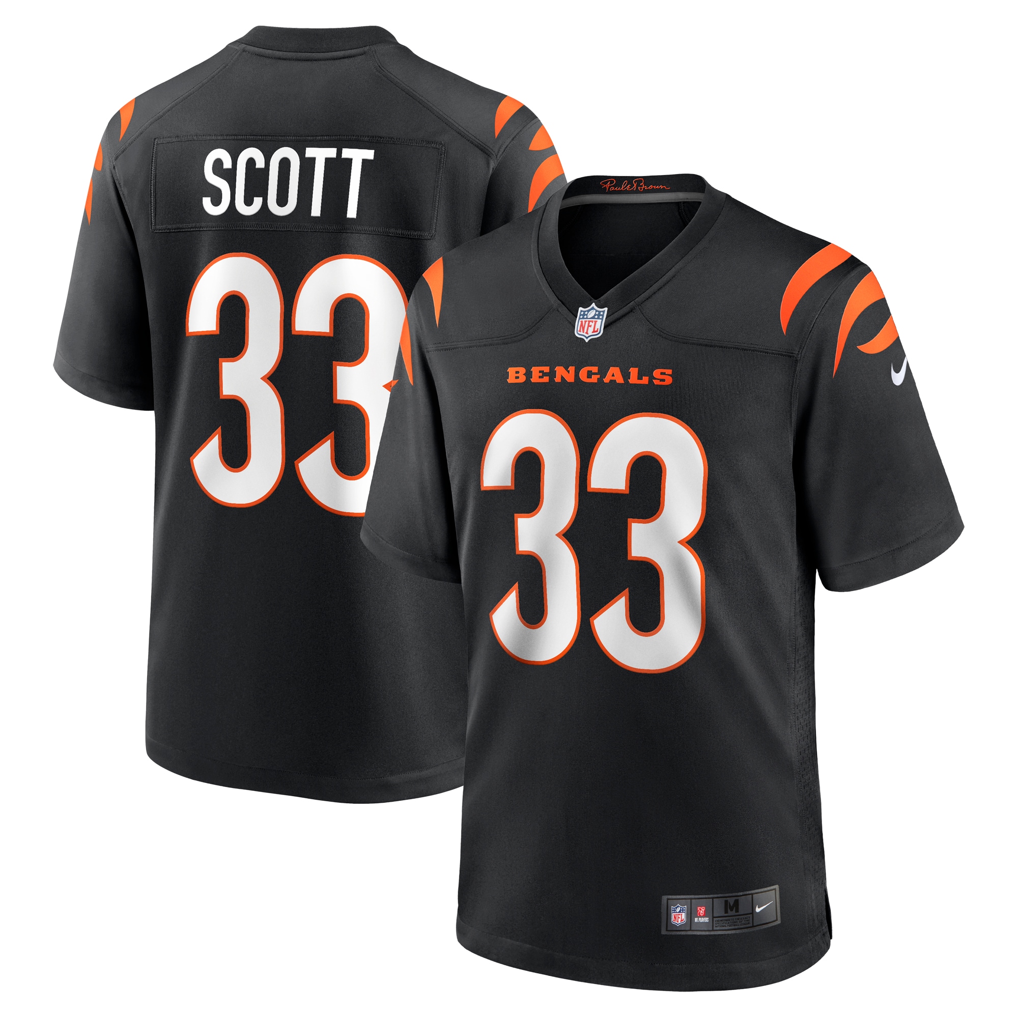 Men's Cincinnati Bengals Nick Scott Black Game Player Jersey