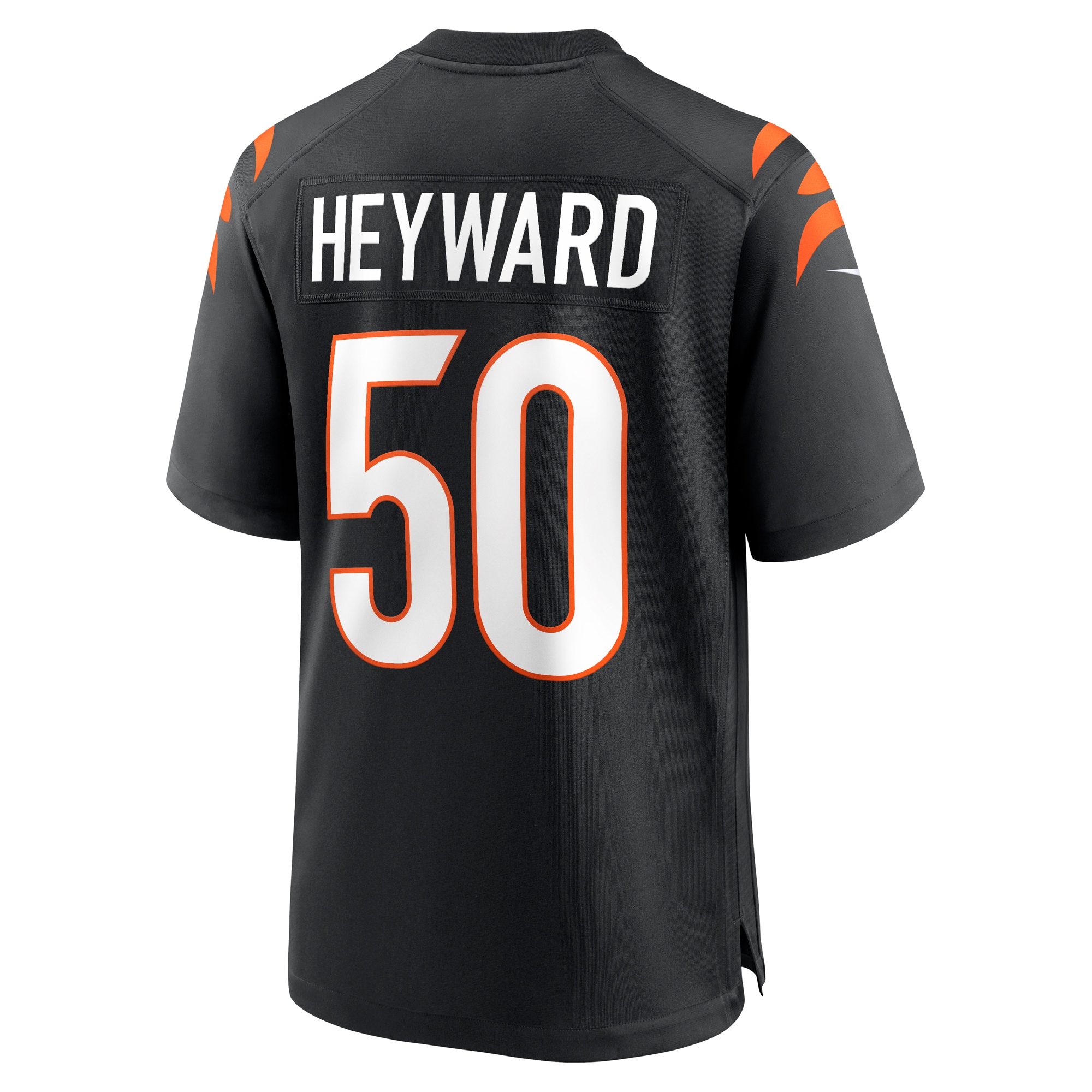 Men's Cincinnati Bengals Shaka Heyward Black Team Game Jersey