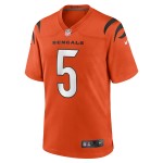 Men's Cincinnati Bengals Tee Higgins Orange Alternate Game Player Jersey