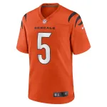 Men's Cincinnati Bengals Tee Higgins Orange Alternate Game Player Jersey