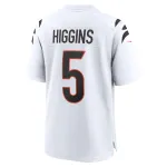 Men's Cincinnati Bengals Tee Higgins White Game Jersey