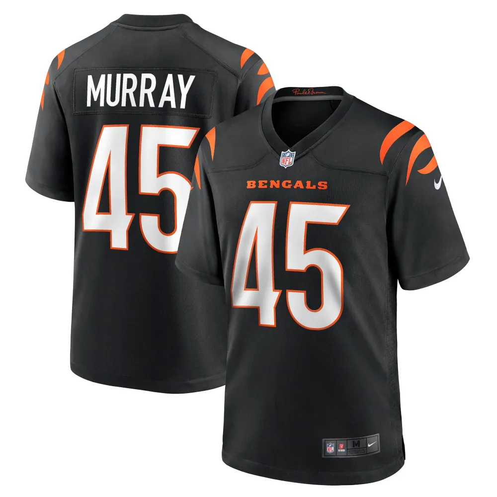 Men's Cincinnati Bengals Tyler Murray Black Team Game Jersey