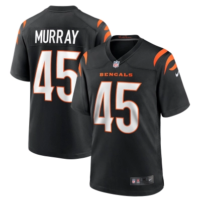 Men's Cincinnati Bengals Tyler Murray Black Team Game Jersey 01