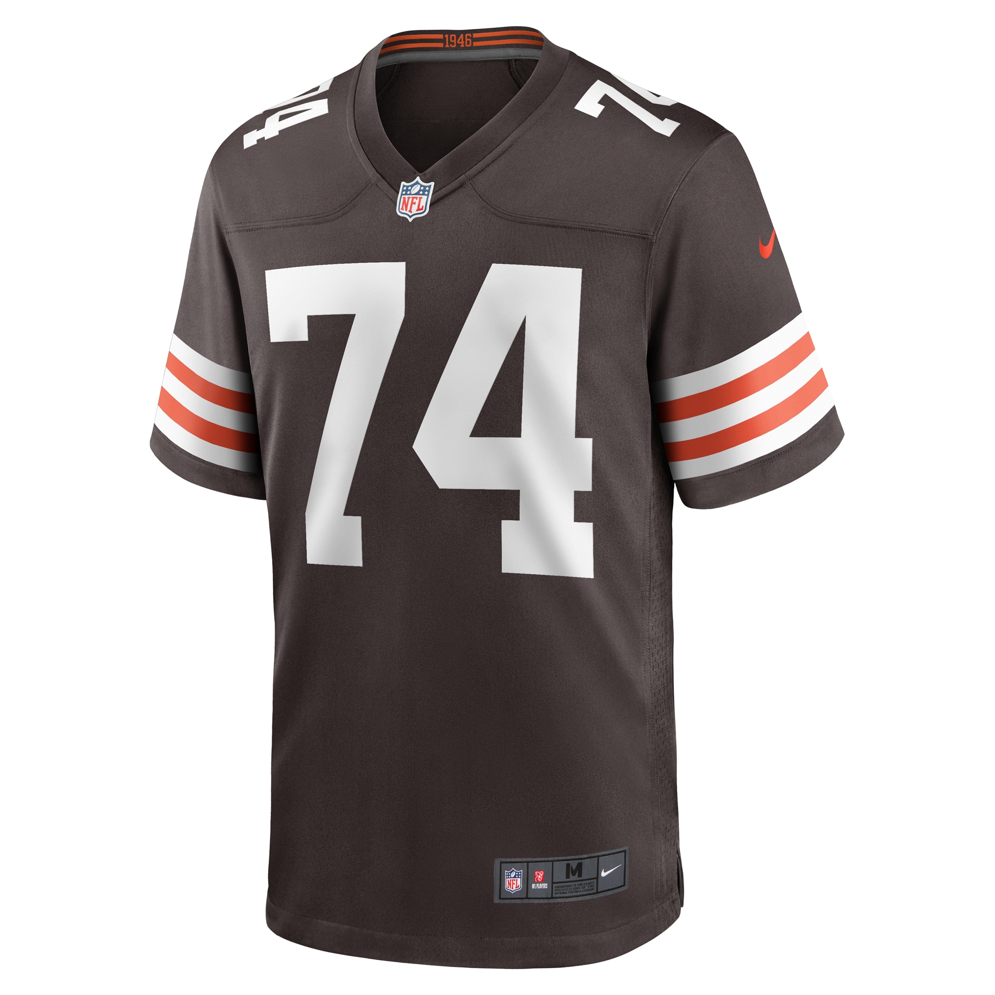 Men's Cleveland Browns Alex Leatherwood Brown Team Game Jersey
