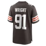 Men's Cleveland Browns Alex Wright Brown Team Game Jersey