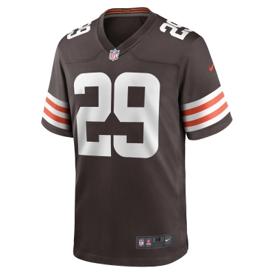 Men's Cleveland Browns Cameron Mitchell Brown Team Game Jersey 02