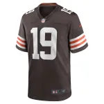 Men's Cleveland Browns Cedric Tillman Brown 2023 NFL Draft Pick Game Jersey