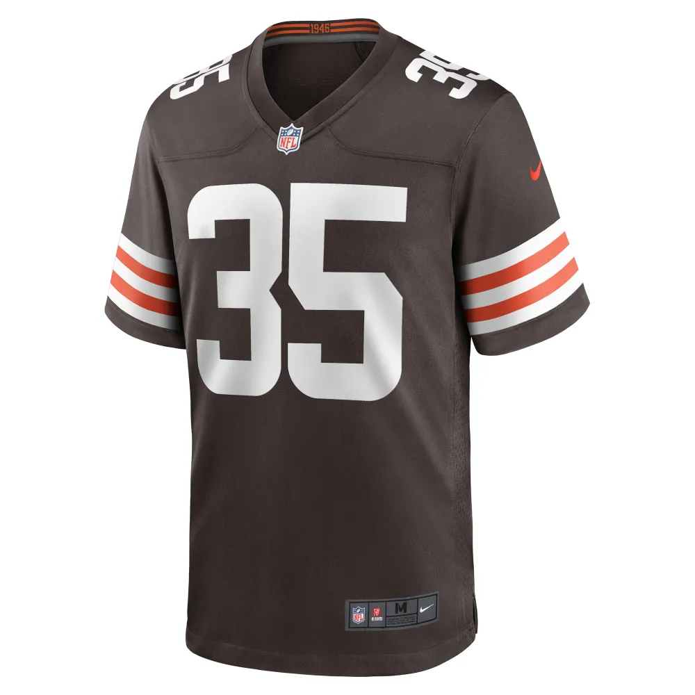 Men's Cleveland Browns Charlie Thomas Brown Team Game Jersey