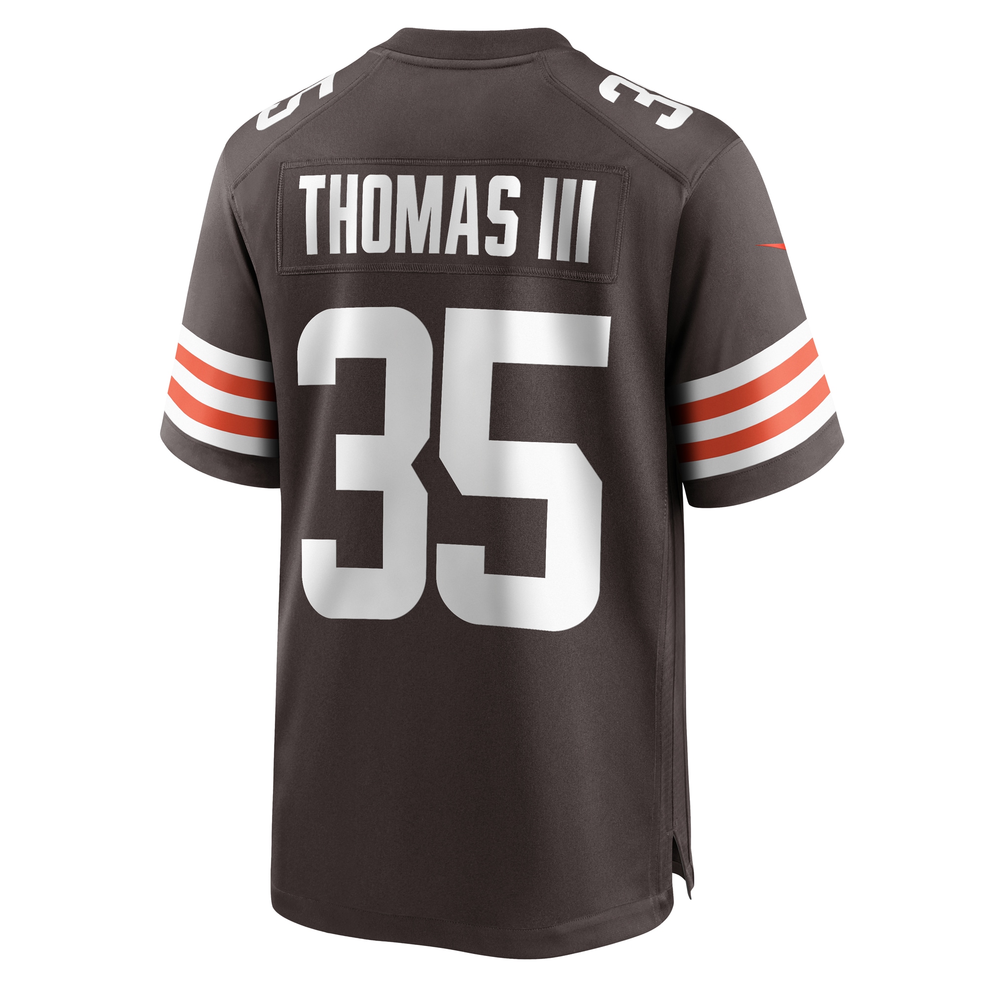Men's Cleveland Browns Charlie Thomas Brown Team Game Jersey