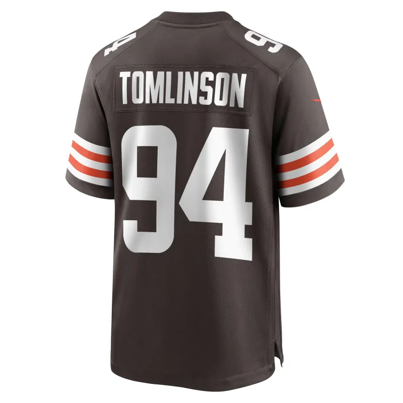 Men's Cleveland Browns Dalvin Tomlinson Brown Game Player Jersey