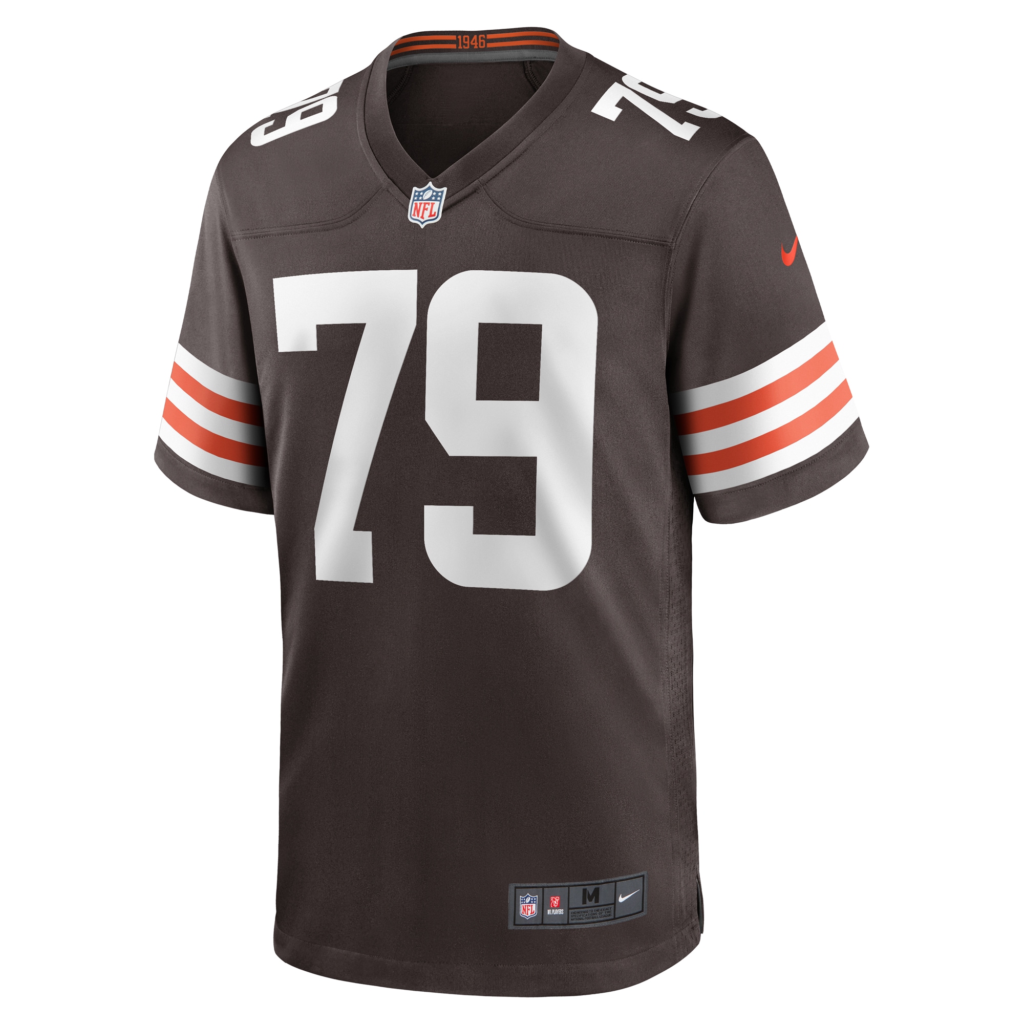 Men's Cleveland Browns Dawand Jones Brown Team Game Jersey