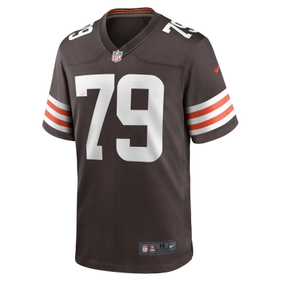 Men's Cleveland Browns Dawand Jones Brown Team Game Jersey 02