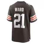Men's Cleveland Browns Denzel Ward Brown Game Jersey