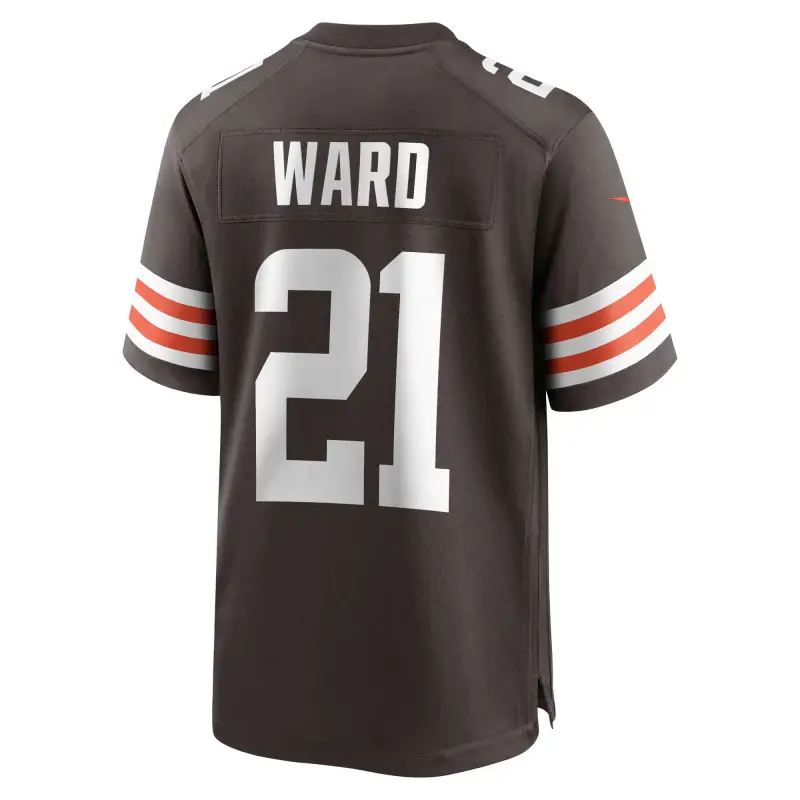 Men's Cleveland Browns Denzel Ward Brown Game Jersey