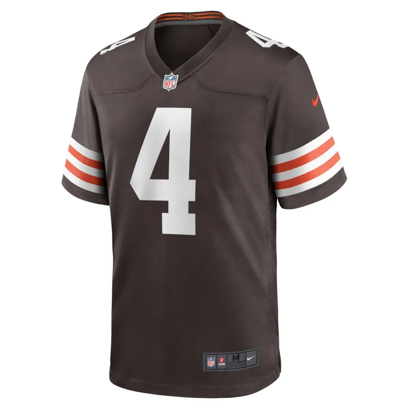 Men's Cleveland Browns Deshaun Watson Brown Game Jersey