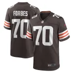 Men's Cleveland Browns Drew Forbes Brown Team Game Jersey