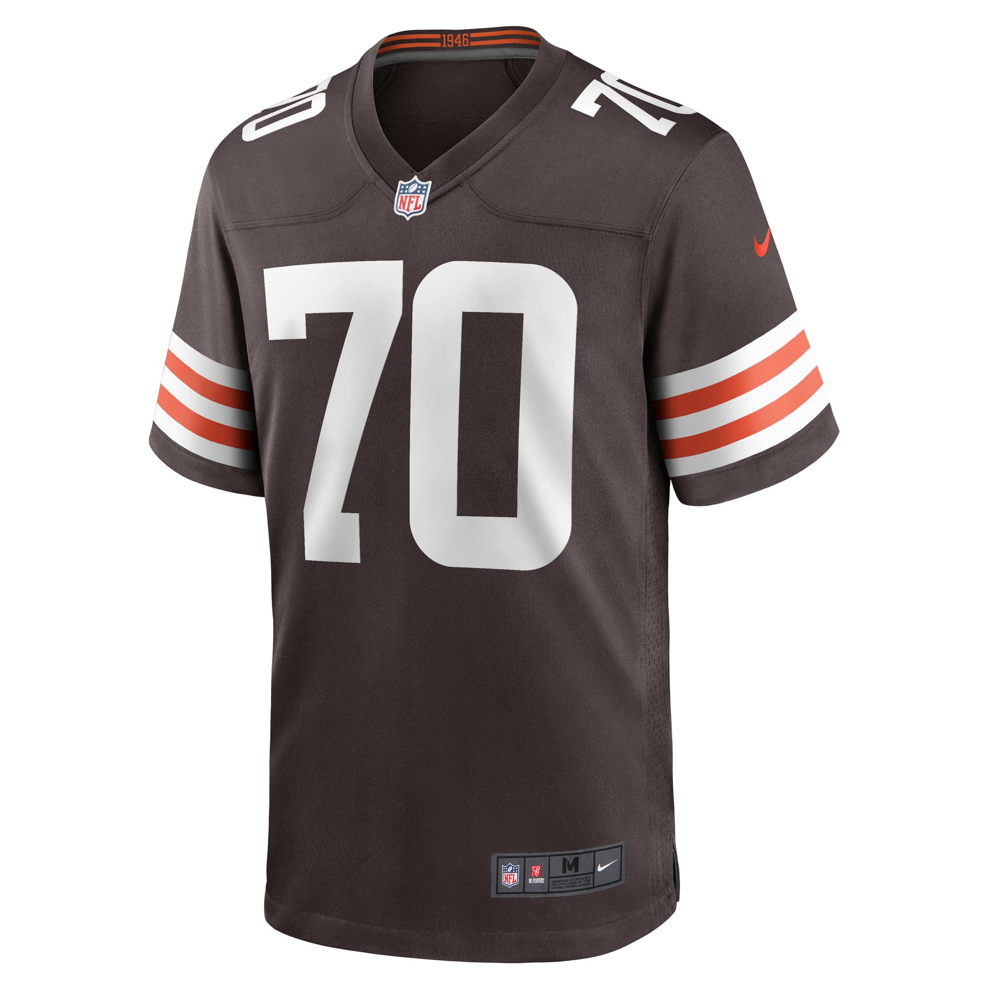 Men's Cleveland Browns Drew Forbes Brown Team Game Jersey