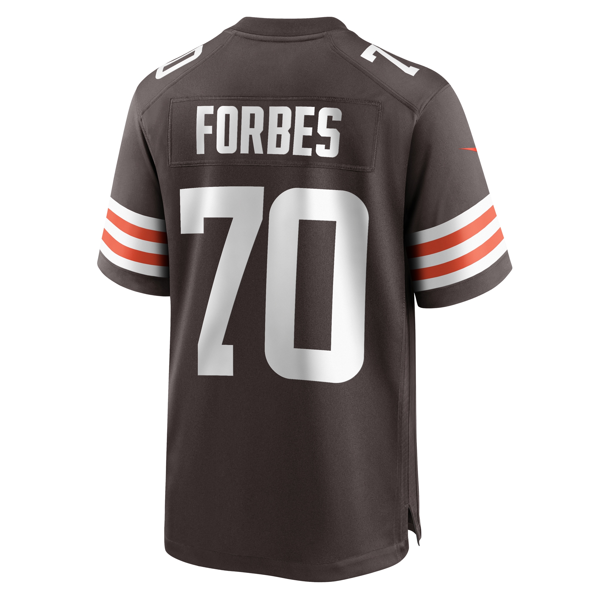 Men's Cleveland Browns Drew Forbes Brown Team Game Jersey