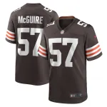 Men's Cleveland Browns Isaiah McGuire Brown Team Game Jersey