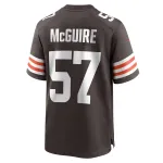 Men's Cleveland Browns Isaiah McGuire Brown Team Game Jersey