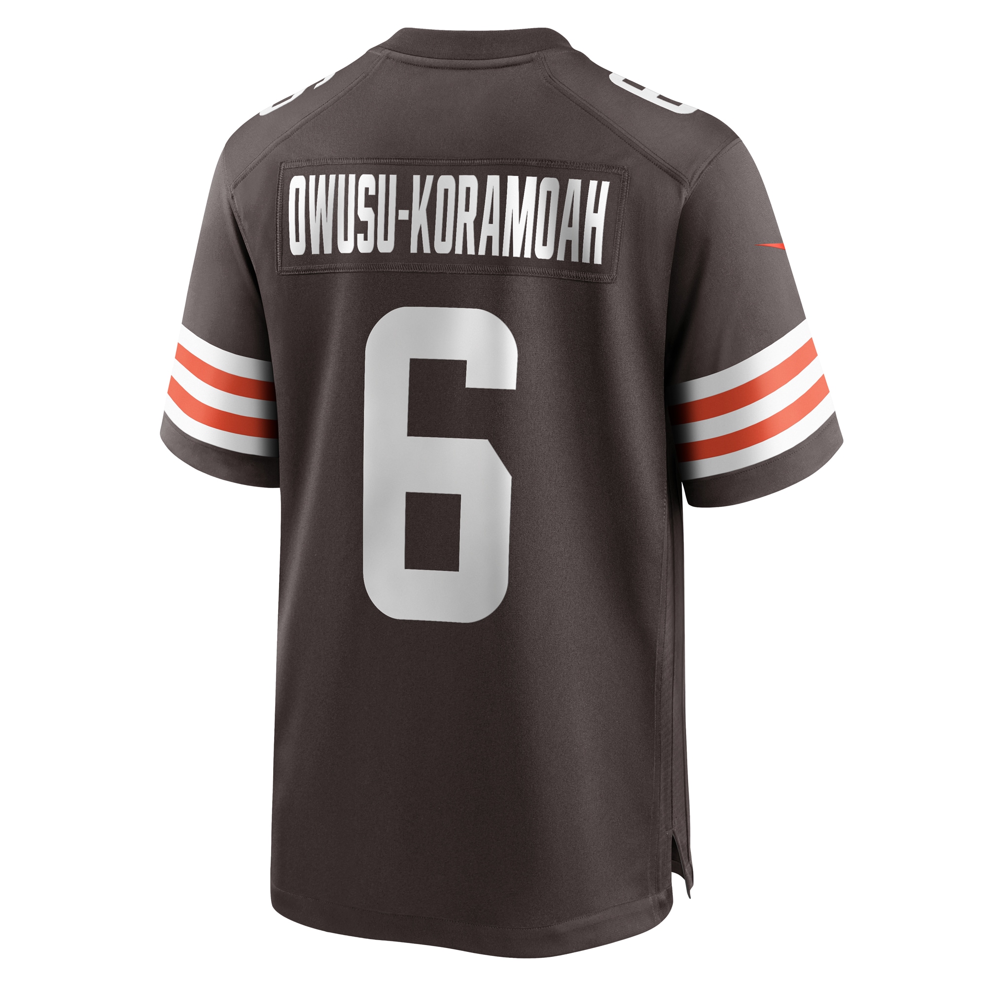 Men's Cleveland Browns Jeremiah Owusu-Koramoah Brown Team Game Jersey