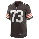 Men's Cleveland Browns Joe Thomas Brown Retired Player Game Jersey
