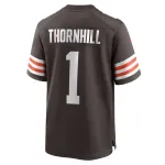 Men's Cleveland Browns Juan Thornhill Brown Game Player Jersey