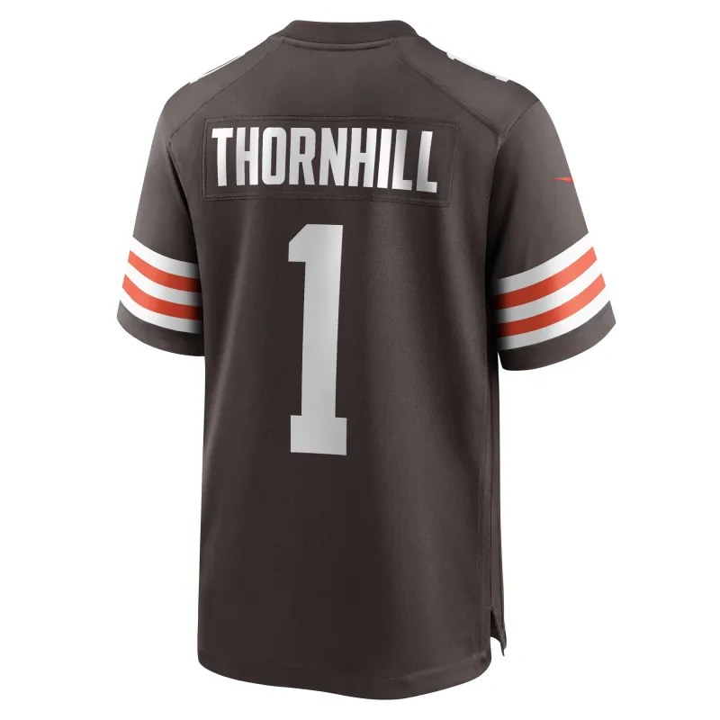 Men's Cleveland Browns Juan Thornhill Brown Game Player Jersey