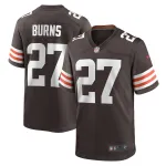 Men's Cleveland Browns Lorenzo Burns Brown Team Game Jersey