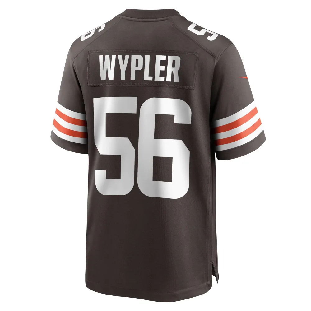 Men's Cleveland Browns Luke Wypler Brown Team Game Jersey