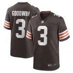 Men's Cleveland Browns Marquise Goodwin Brown Team Game Jersey