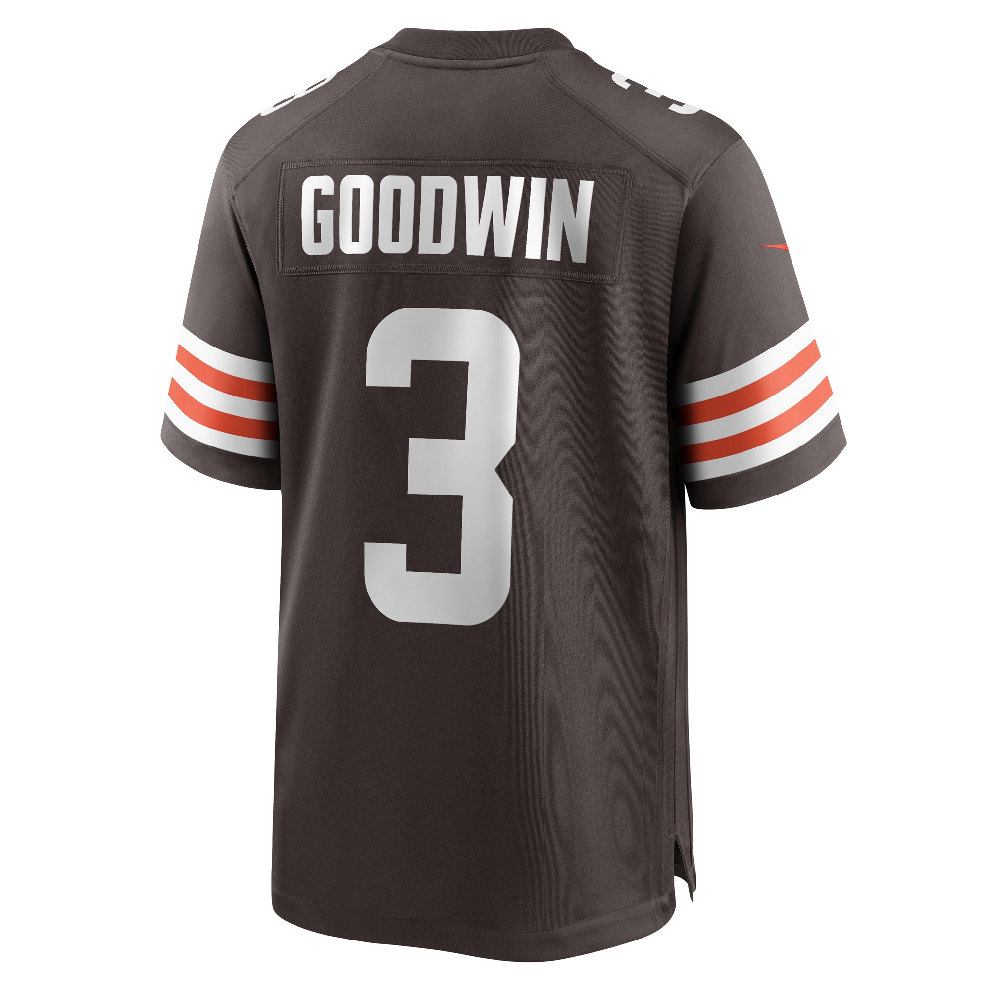 Men's Cleveland Browns Marquise Goodwin Brown Team Game Jersey