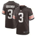 Men's Cleveland Browns Marquise Goodwin Brown Game Jersey