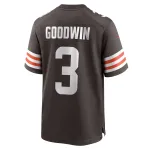 Men's Cleveland Browns Marquise Goodwin Brown Game Jersey