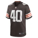 Men's Cleveland Browns Matthew Adams Brown Team Game Jersey
