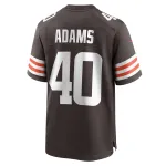 Men's Cleveland Browns Matthew Adams Brown Team Game Jersey