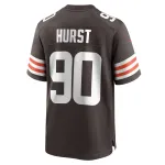 Men's Cleveland Browns Maurice Hurst Brown Game Player Jersey