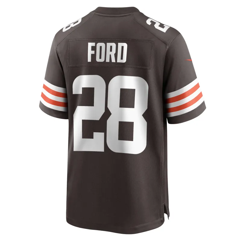 Men's Cleveland Browns Mike Ford Brown Team Game Jersey