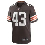 Men's Cleveland Browns Mohamoud Diabate Brown Team Game Jersey