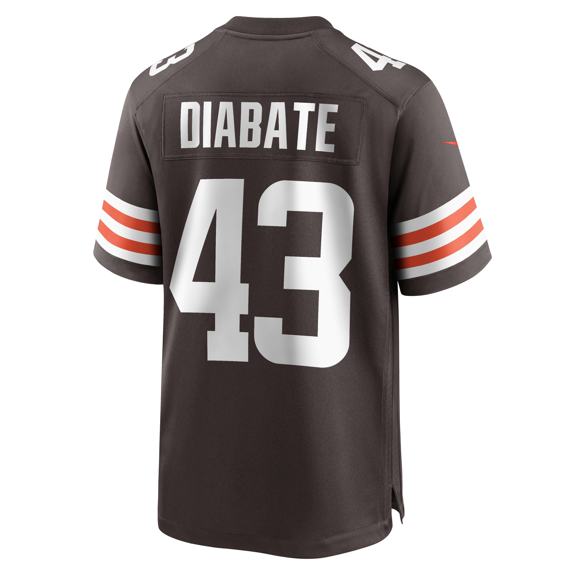 Men's Cleveland Browns Mohamoud Diabate Brown Team Game Jersey