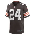 Men's Cleveland Browns Nick Chubb Brown Game Jersey