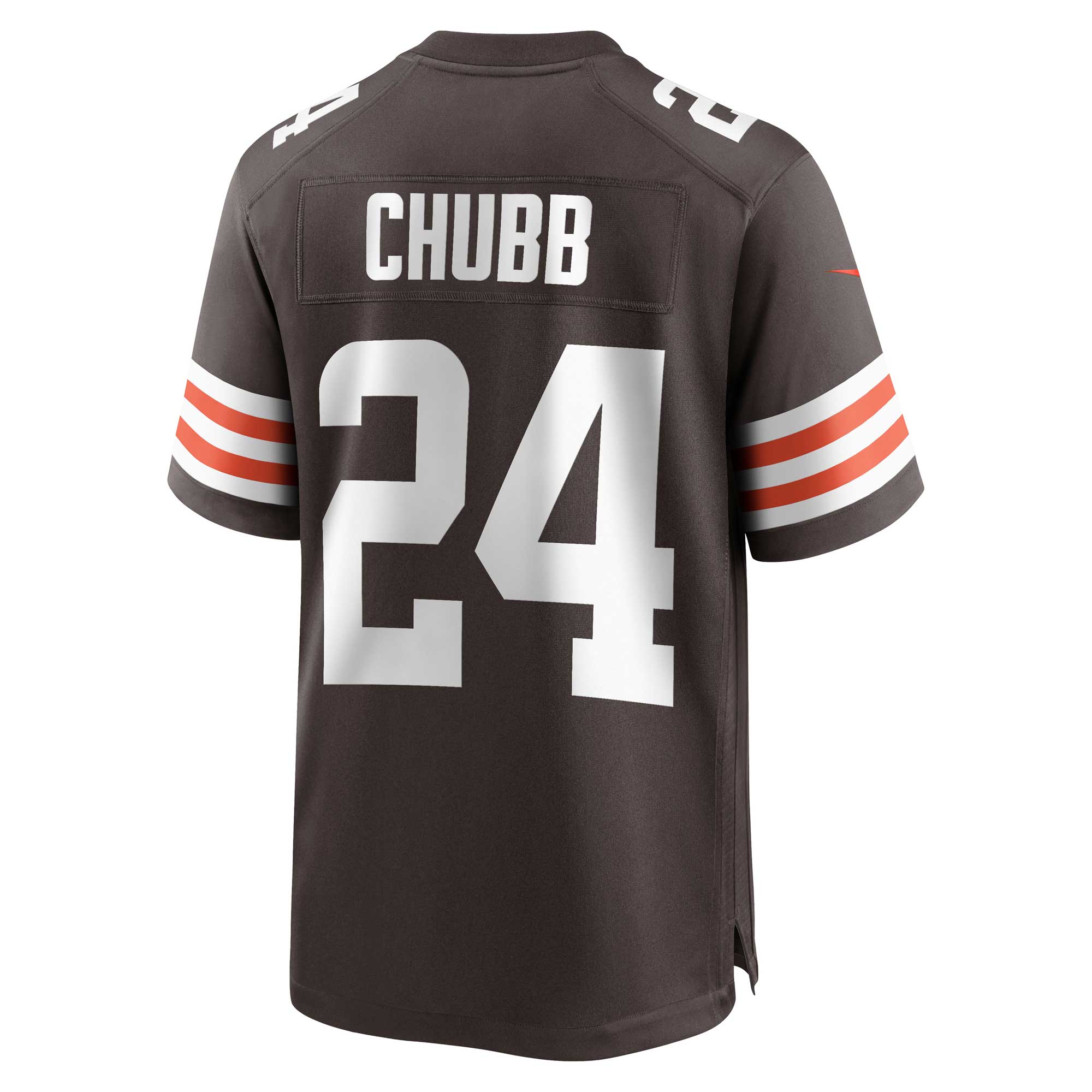 Men's Cleveland Browns Nick Chubb Brown Game Jersey