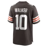 Men's Cleveland Browns Phillip Walker Brown Team Game Jersey