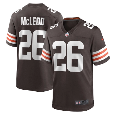 Men's Cleveland Browns Rodney McLeod Brown Team Game Jersey 01