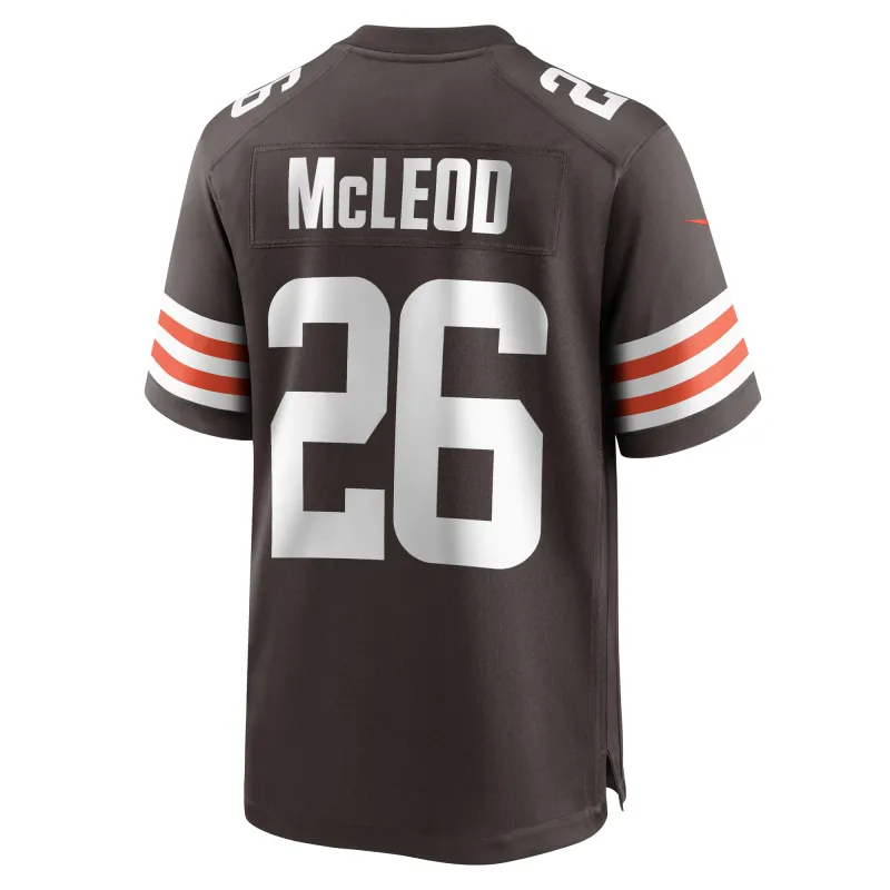 Men's Cleveland Browns Rodney McLeod Brown Team Game Jersey