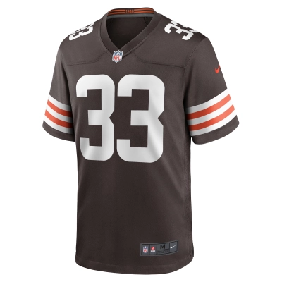 Men's Cleveland Browns Ronnie Hickman Brown Team Game Jersey 02