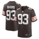 Men's Cleveland Browns Shelby Harris Brown Team Game Jersey